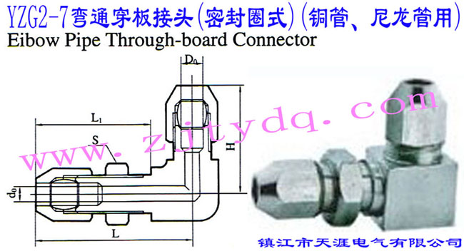YZG2-7��ͨ������^(�ܷ�Ȧʽ)(�~������������)Elbow Pipe Through-board Connector